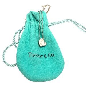 Tiffany and Co Elsa Peretti Full Heart Necklace 16" with Dust Bag